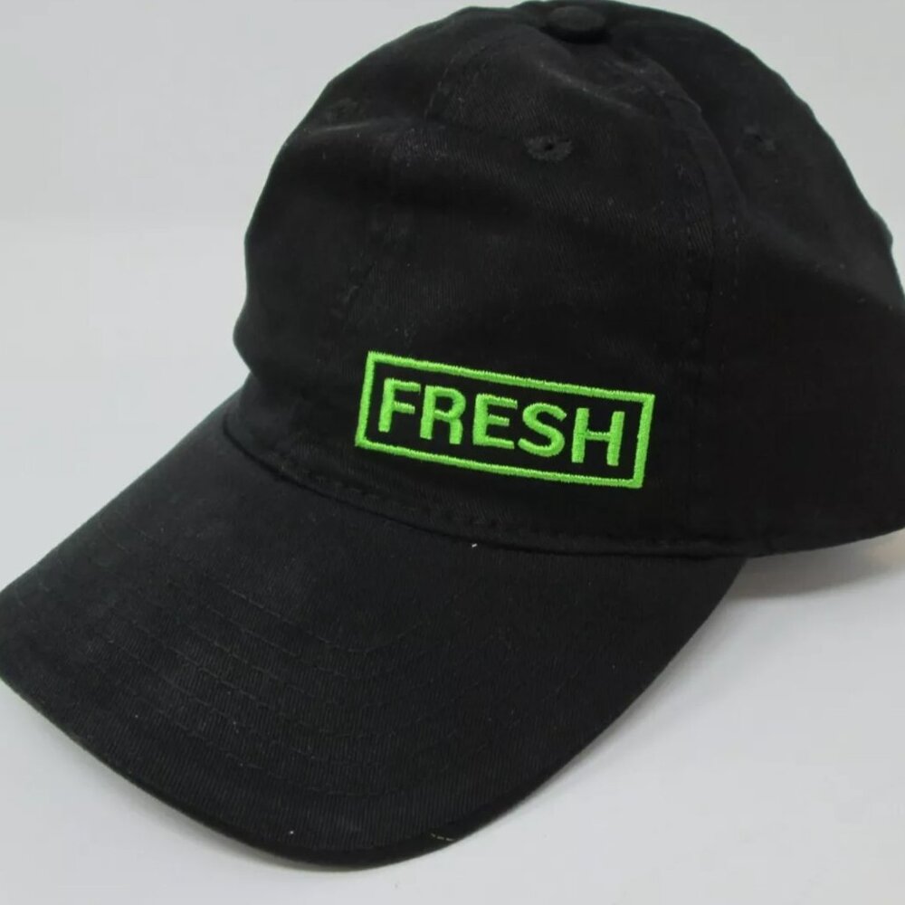 Subway Fresh Black and Green Baseball Hat Cap
